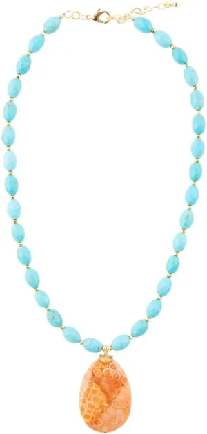 Barse Jewelry Windswept Pendant Necklace