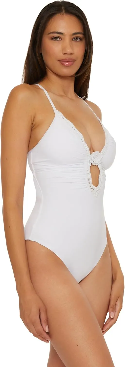 BECCA Women's Colette One Piece Swimsuit, Adjustable, Bathing Suits
