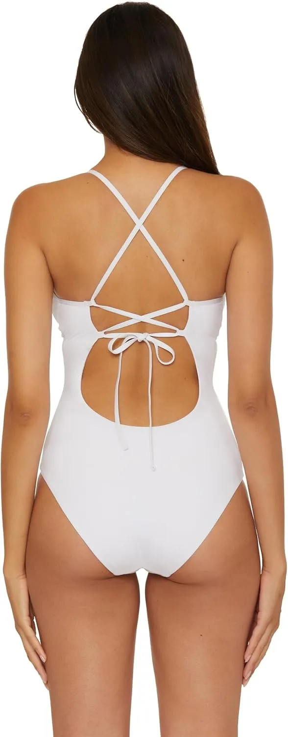BECCA Women's Colette One Piece Swimsuit, Adjustable, Bathing Suits