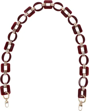 BELLIFFY DIY Bag Chain Resin Handbag Chain Retro Style Thick Contrast Chain for Fashionable Purse Decorati