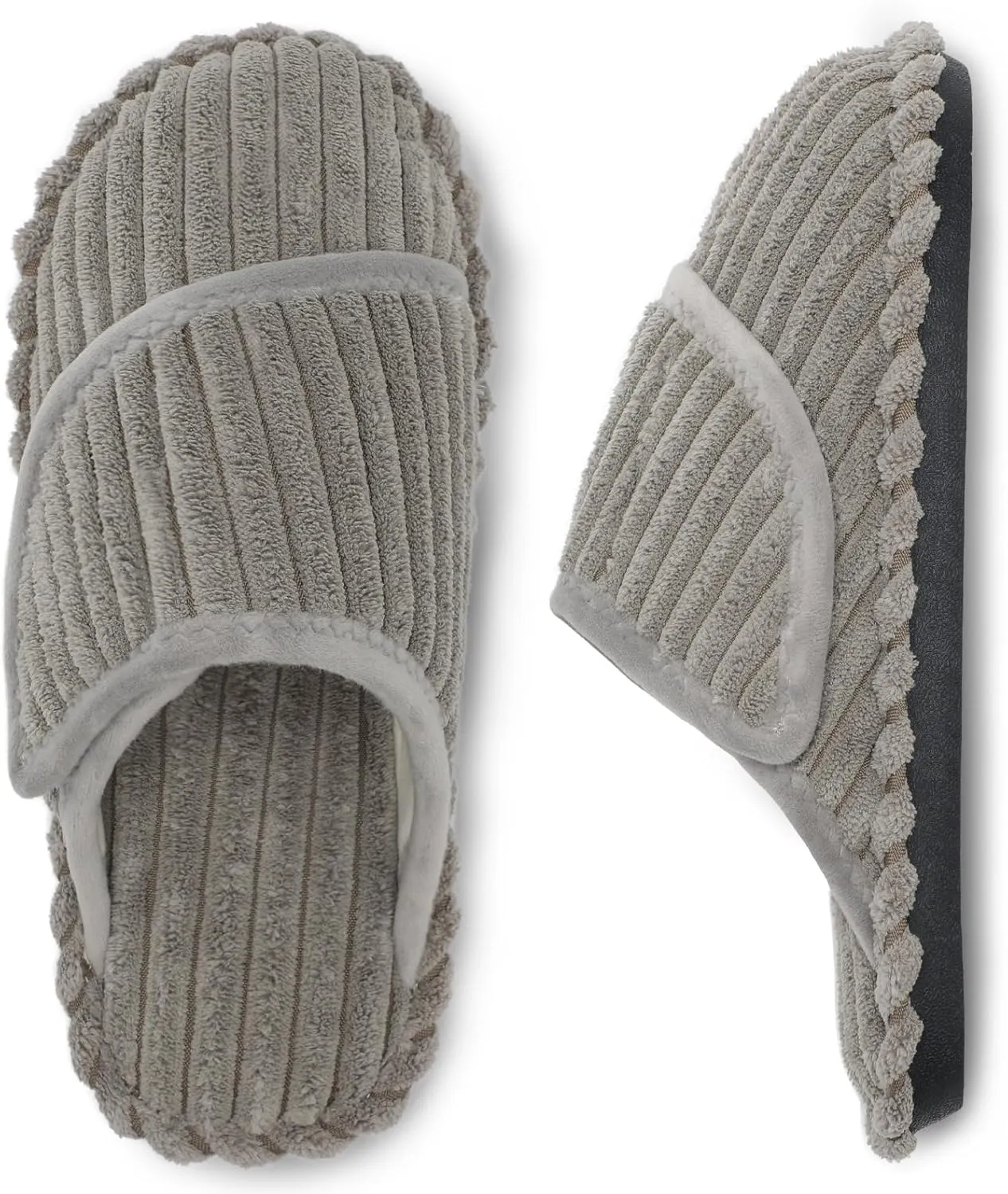 Besroad Womens Slippers Wide Diabetic Shoes Adjustable House Slippers Memory Foam Bedroom Shoes Arthritis Edema Indoor Outdoor