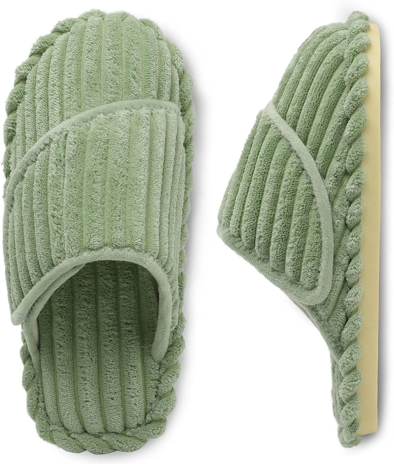 Besroad Womens Slippers Wide Diabetic Shoes Adjustable House Slippers Memory Foam Bedroom Shoes Arthritis Edema Indoor Outdoor