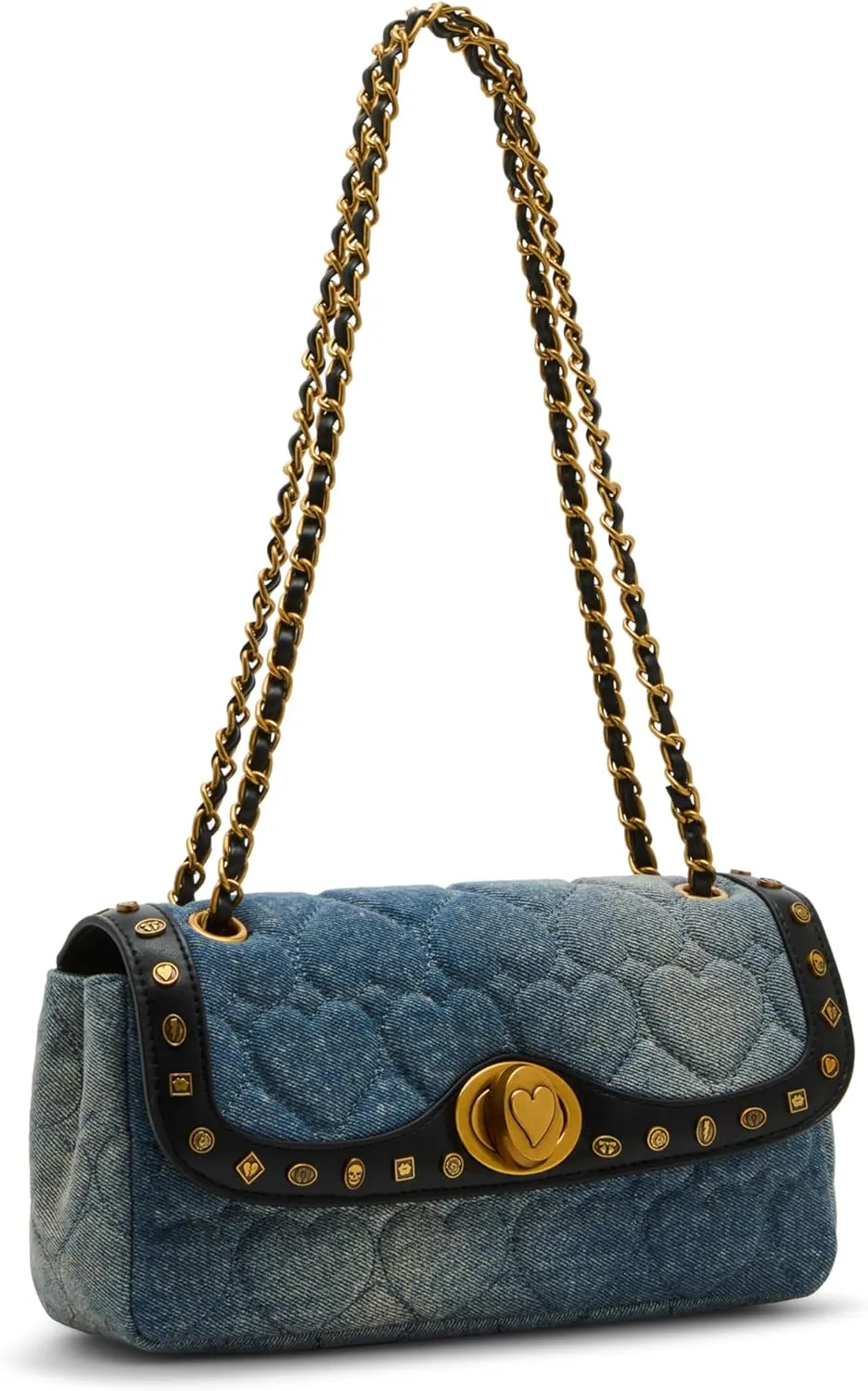 Betsey Johnson Icon Hearts Flap Bag