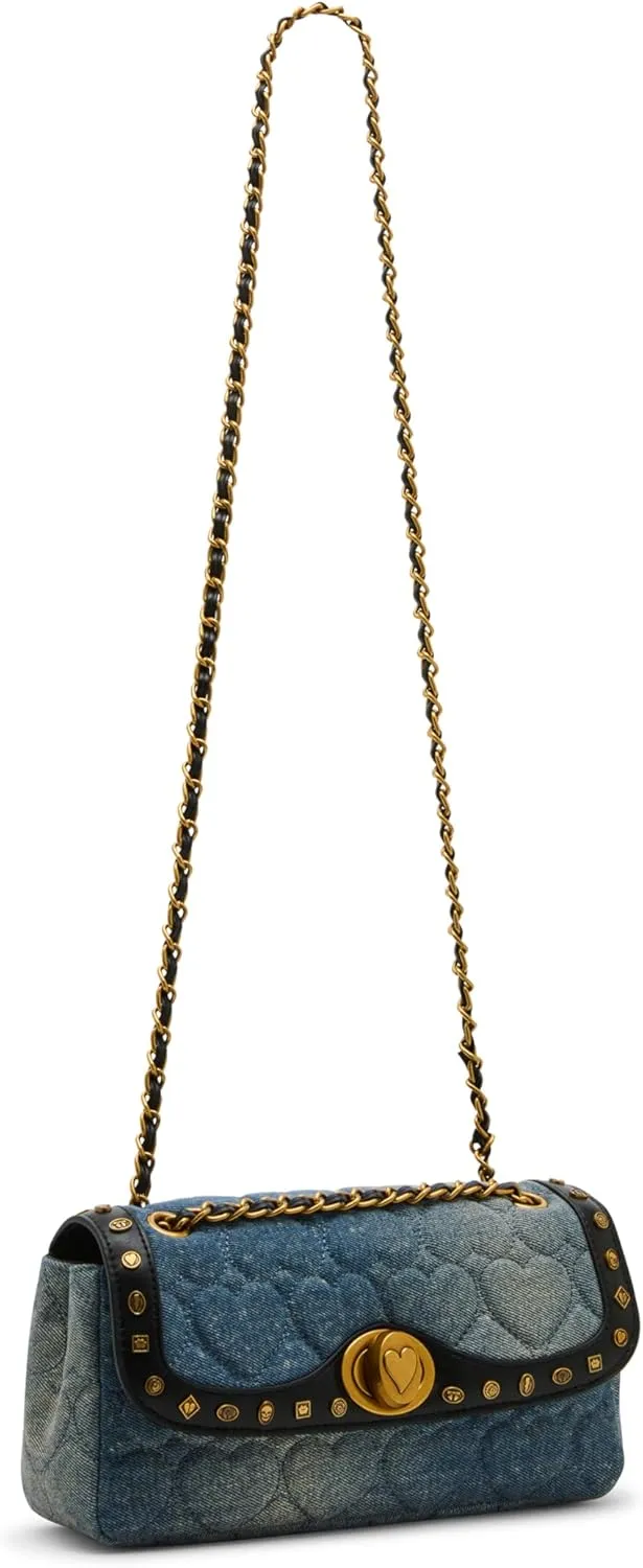 Betsey Johnson Icon Hearts Flap Bag
