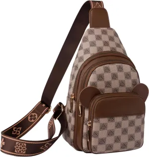 BIMMI Small Premium Oxford Crossbody Bag Merging the Elegance of a Single Shoulder Bag Functionality of a Chest Bag