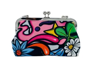 Bits and Bags Handmade Graffiti Clutch Bag