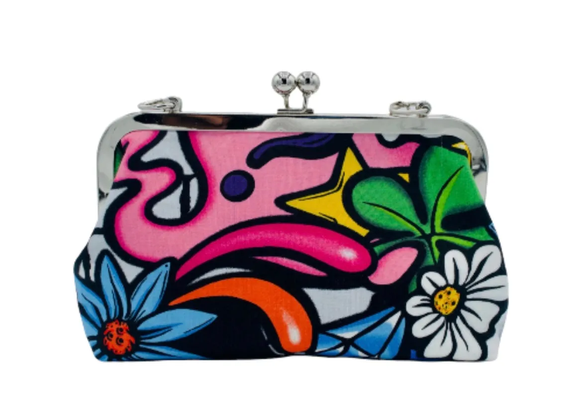 Bits and Bags Handmade Graffiti Clutch Bag