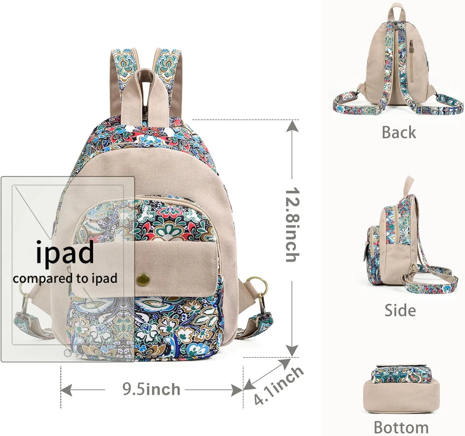 Black Butterfly Premium Backpack for Women, Crossbody Sling Backpack Sling Bag, Travel Hiking Chest Bag Daypack (Blue)