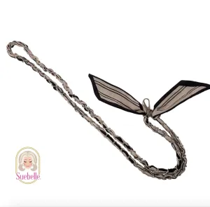 Black Tie Palms Crossbody Phone Chain