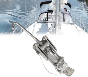 Boat Anchor Chain Tension Retainer - Marine Anchoring Rode Holder, 8-1/4" x 1-3/4", Anti-Rust Secure Fit, Stainless Steel, 1Pc