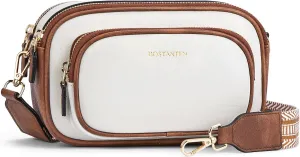 BOSTANTEN Crossbody Bags for Women Vegan Leather Purse Shoulder Handbags with Wide Strap