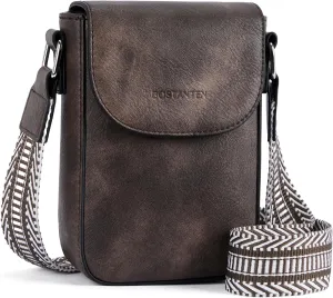 BOSTANTEN Small Crossbody Bags for Women Cell Phone Purse Leather Wallet Handbags with Card Slots