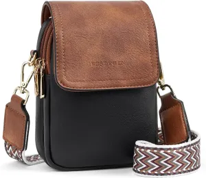 BOSTANTEN Small Crossbody Bags for Women Cell Phone Purse Leather Wallet Handbags with Card Slots