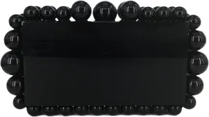 Boutique De FGG Acrylic Marble Prom Clutch Purse Women Beaded Evening Bag Bridal Wedding Party Chain Shoulder Handbag,Mini