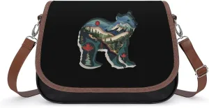 British Columbia Bear Crossbody Bags for Women Trendy Shoulder Satchel Purses Messenger Bag