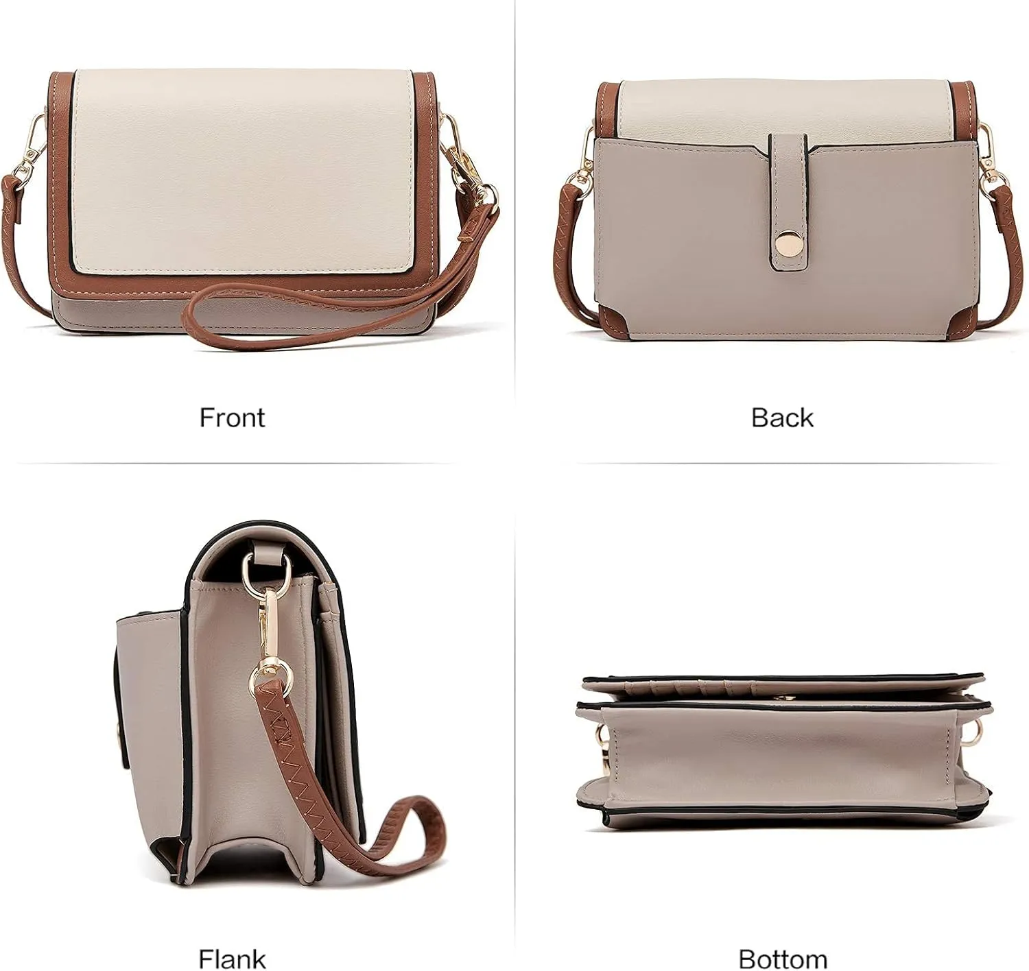 BROMEN Crossbody Bags for Women Small Cell Phone Shoulder Bag Wristlet Wallet Clutch Purse