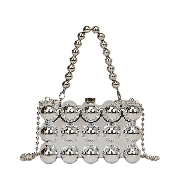 Bubble Acrylic Clutch Handbag for Women Trend 2024 Designer Square Evening Party Bag with Top Handle Shoulder Chain Purse Boxes
