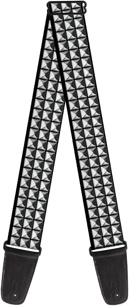Buckle-Down Guitar Strap, Printed Studs, 2 Inches Wide
