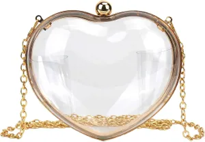 Buddy Women Square Acrylic Transparent Clutch Purse Vintage Banquet Party Handbags Small Wristlet Bag