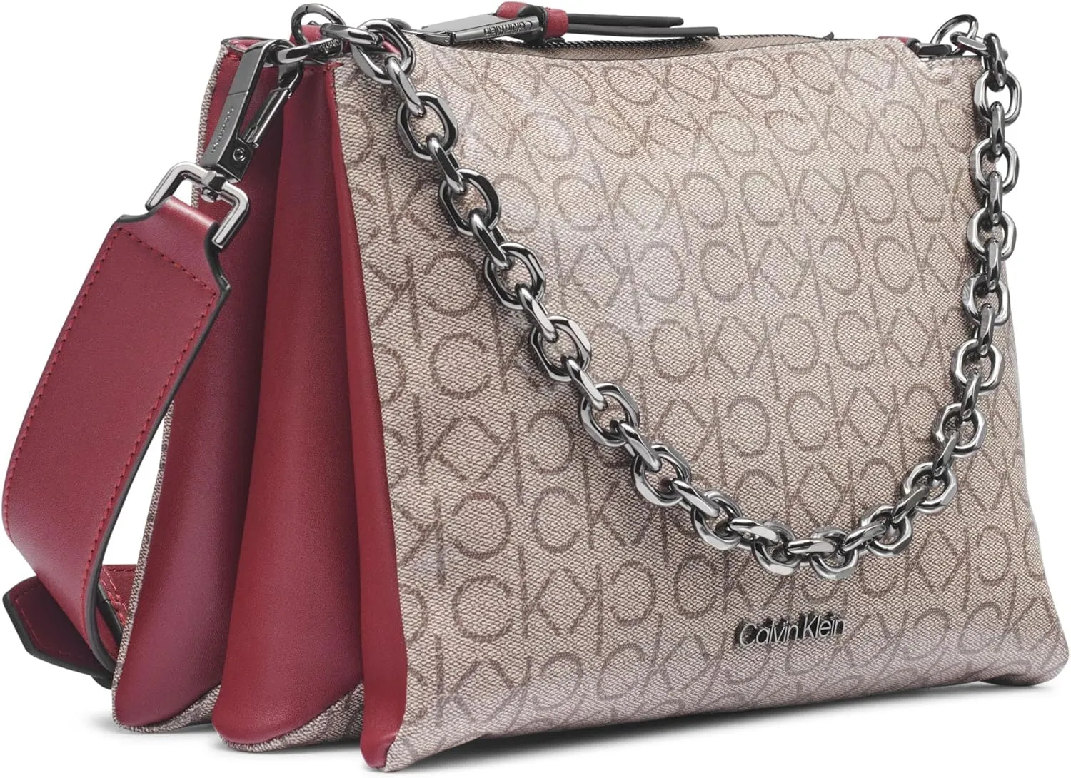 Calvin Klein Rain Triple Compartment Chain Crossbody