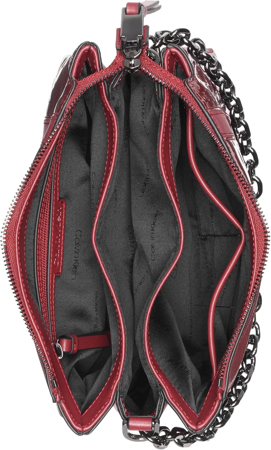 Calvin Klein Rain Triple Compartment Chain Crossbody