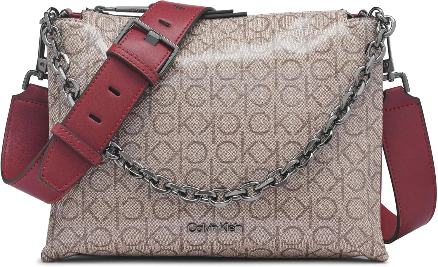 Calvin Klein Rain Triple Compartment Chain Crossbody