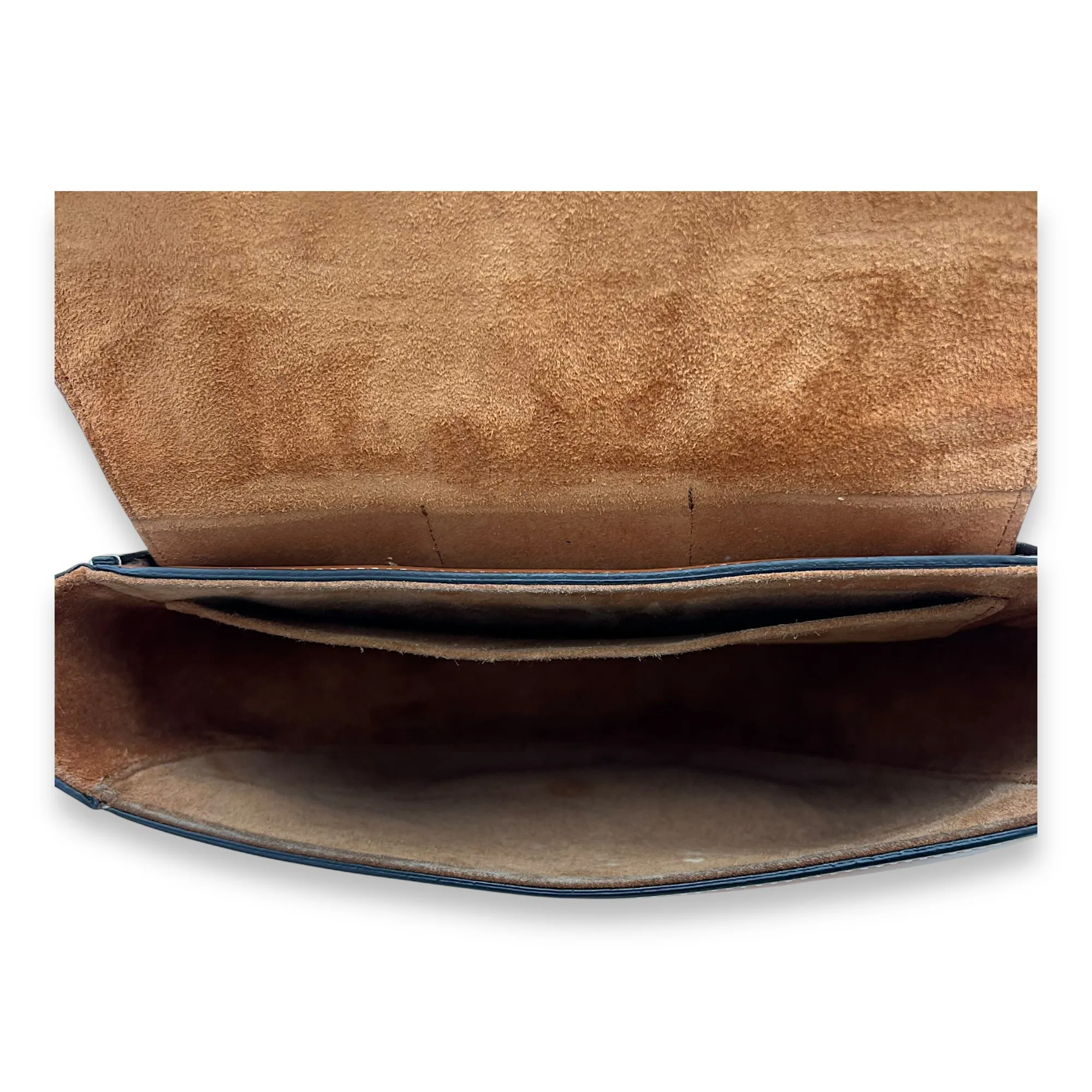 Camarat Crossbody Bag Brown in Calfskin, Gold hardware