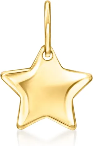 Canaria Italian 10kt Yellow Gold Petite Star Pendant