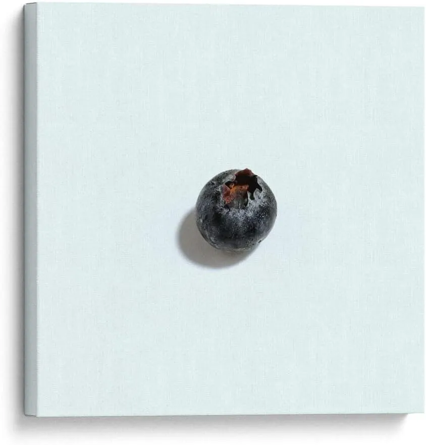 Canvas Lab Canvas Wall Art by Chef Capellini - Blueberry Food & Decoration - 8 x 8 in - Food Fruit Kitchen Ingredients Chef Diet
