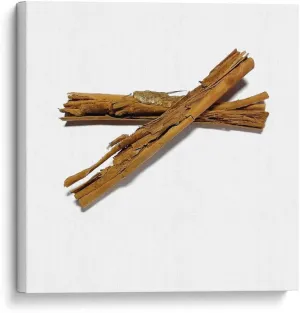 Canvas Lab Canvas Wall Art by Chef Capellini - Cinnamon Food & Decoration - 8 x 8 in - Food Kitchen Ingredients Chef Diet