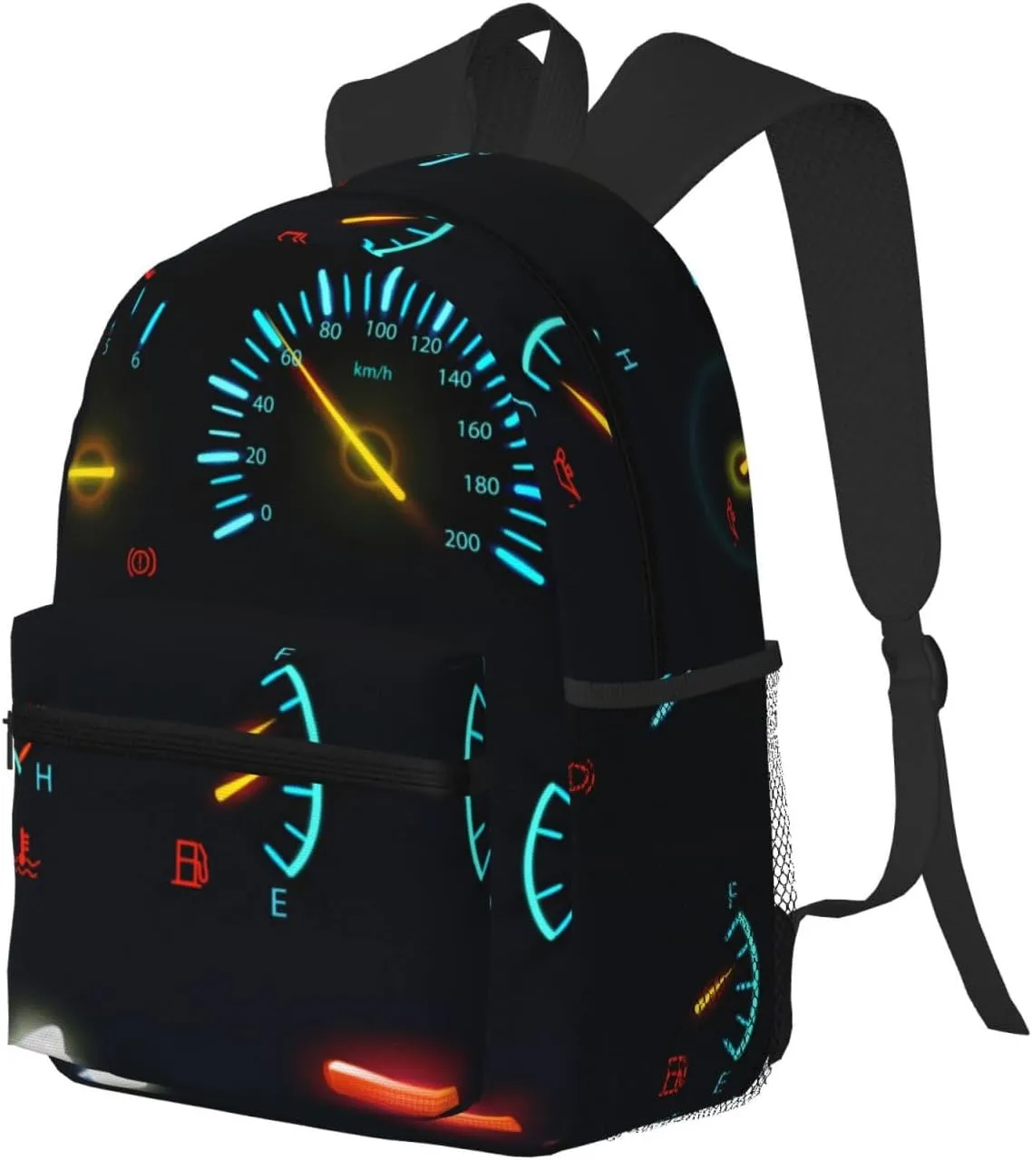 Car Dashboard Indicators Scales Backpack, Travel Laptop Backpack Computer Bag Rucksack for Men Women Business Work Fits 15.6 Inch Notebook