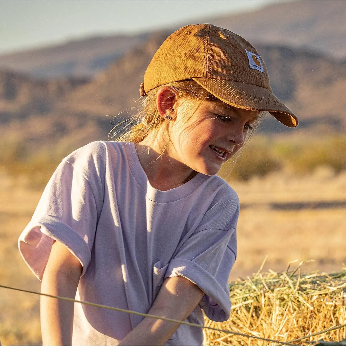 Carhartt Kids' Signature Canvas Baseball Cap Hat