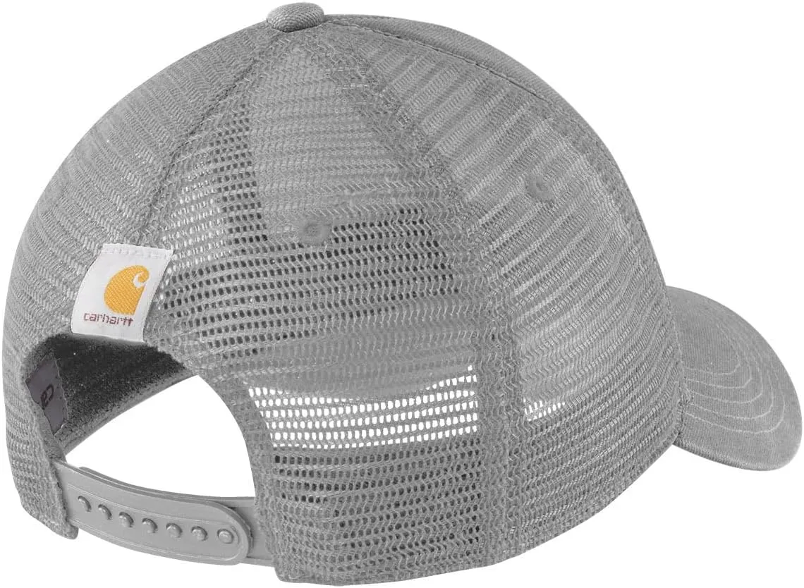 Carhartt Men's Canvas Mesh-Back Logo Graphic Cap