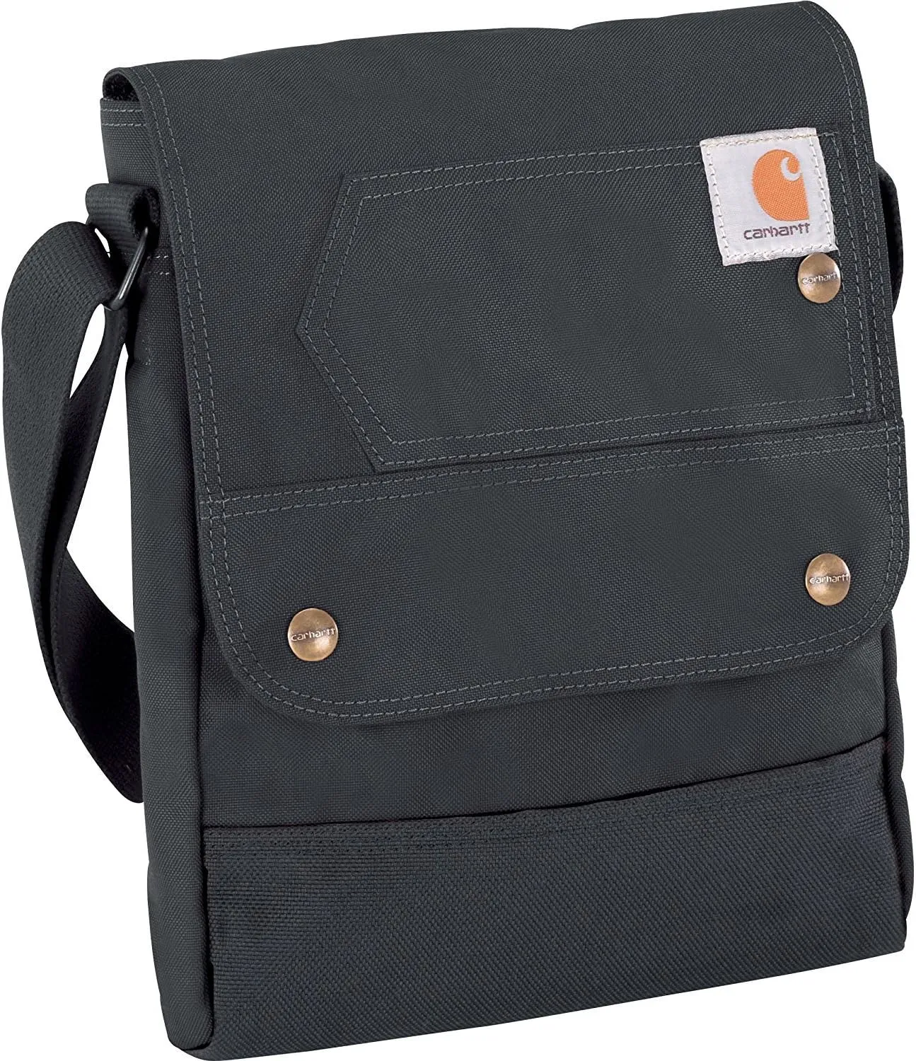 Carhartt Women's Crossbody Snap Bag Durable Adjustable Crossbody Bag with Flap Over Snap Closure