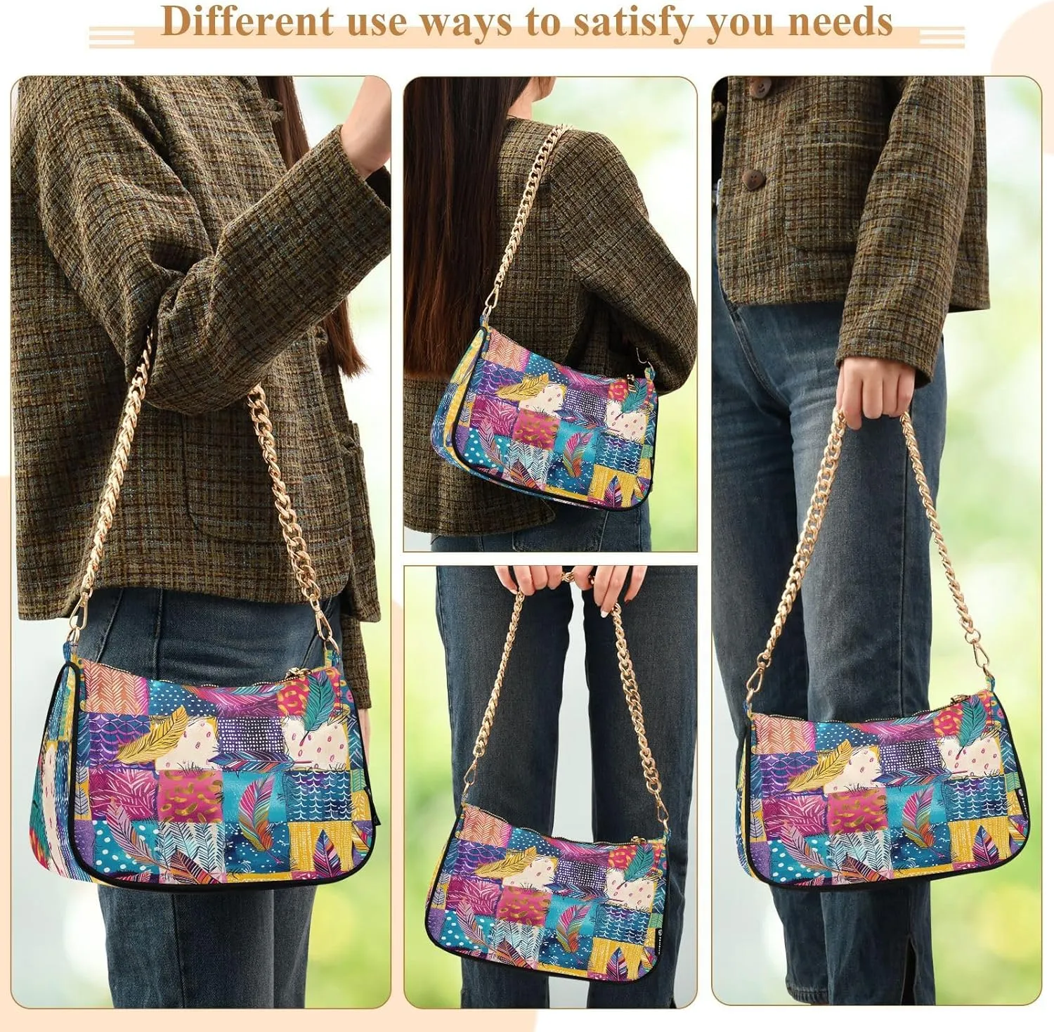 Cartoon Tractors Grey Small Womens Purse, Women Crossbody Bags
