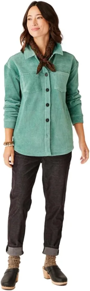 Carve Designs Women's Hudson Stretch Cord Shacket