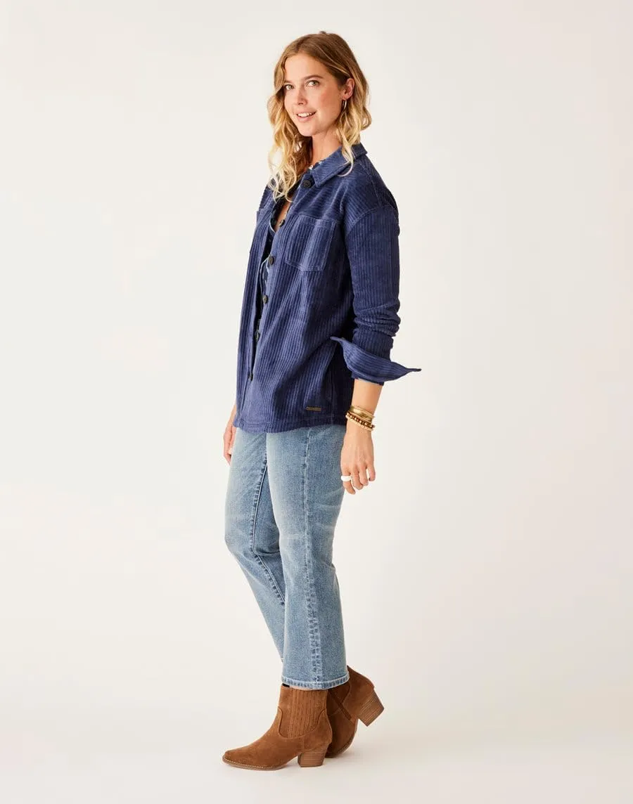 Carve Designs Women's Hudson Stretch Cord Shacket