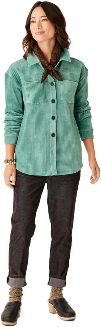 Carve Designs Women's Hudson Stretch Cord Shacket