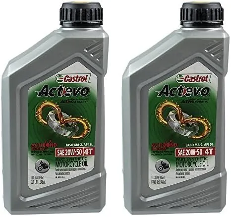 Castrol 06139 Actevo X-Tra 4T Synthetic Blend - 20W50-1qt. (Pack of 2)