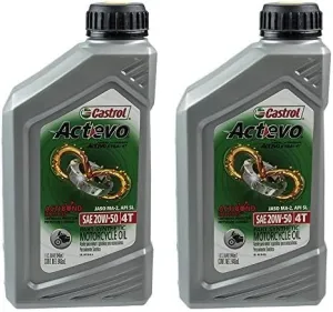 Castrol 06139 Actevo X-Tra 4T Synthetic Blend - 20W50-1qt. (Pack of 2)