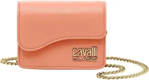 Cavalli Class CORTINA Light Peach Small Top Handle Crossbody Shoulder Bag for womens
