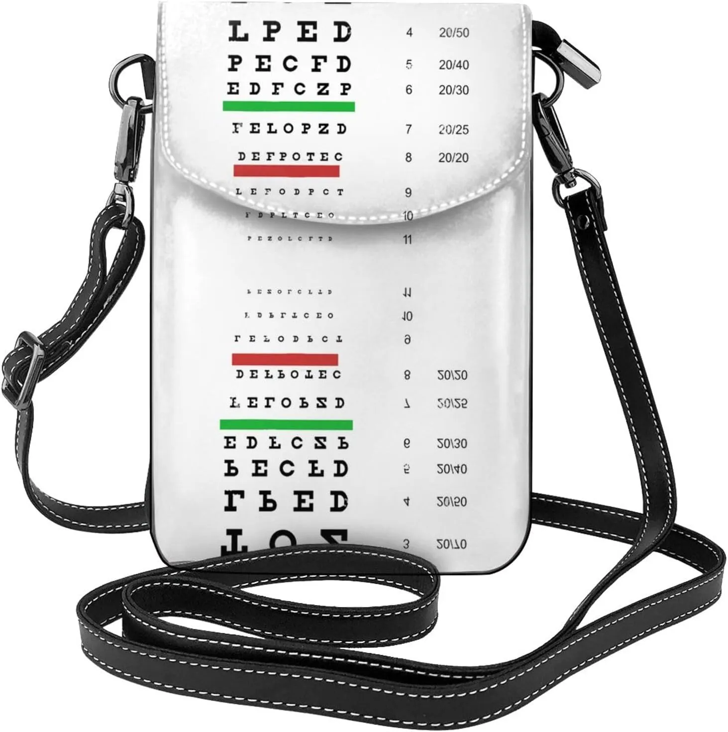 Cell Phone Purse Crossbody Bag For Women Snellen Eye Chart Funny If U Can Read This Leather Cellphone Bag Small Wallet Purses With Strap