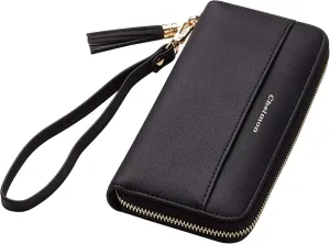 Chelmon Men's Clutch Bag RDIF Blocking Clutch Purse Largae Capacity Clutch Bag