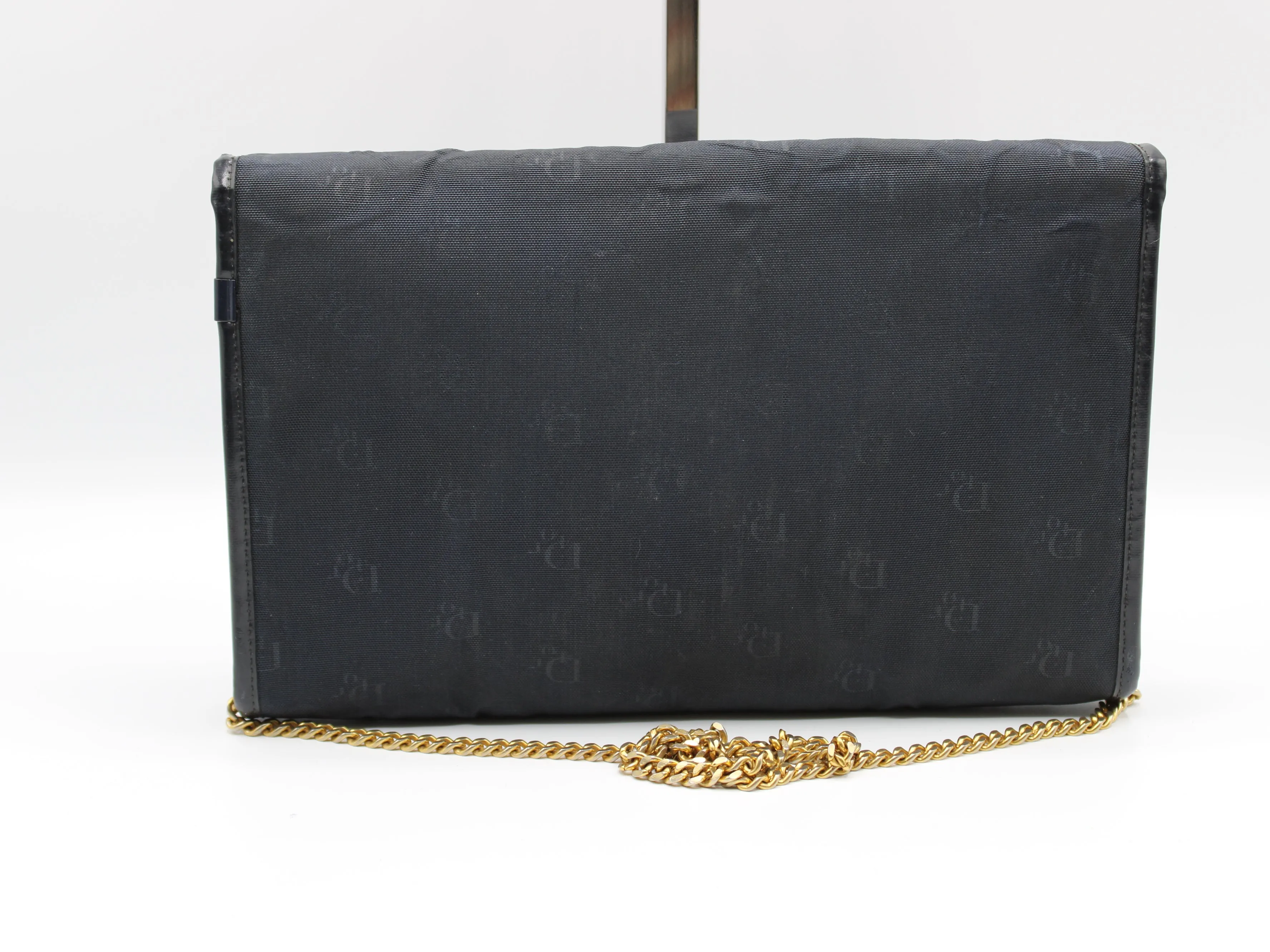 Christian Dior Monogram Crossbody on Chain Black Bag Vintage