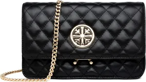 Chrysansmile Quilted Crossbody Bags Genuine Leather Clutch Purses Women's Shoulder Handbags With Chain