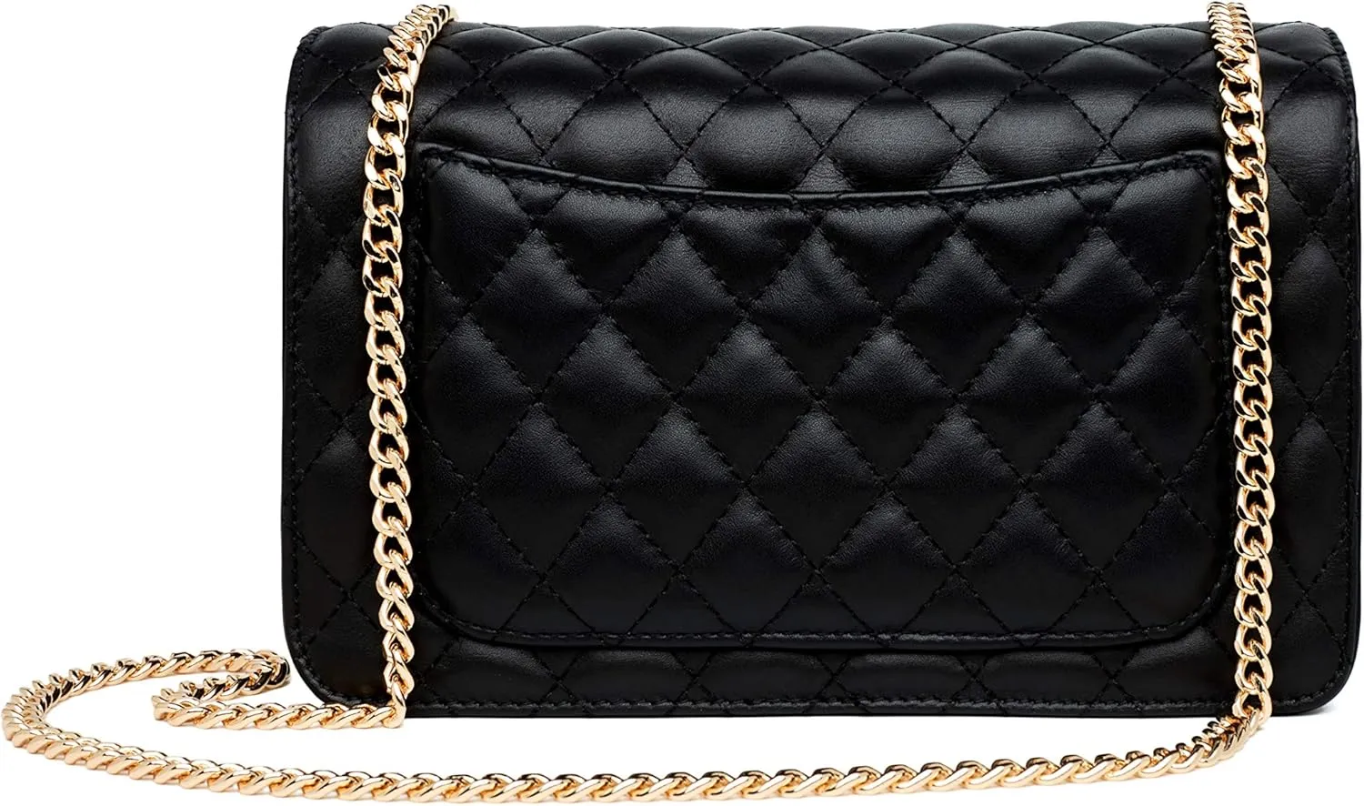Chrysansmile Quilted Crossbody Bags Genuine Leather Clutch Purses Women's Shoulder Handbags With Chain