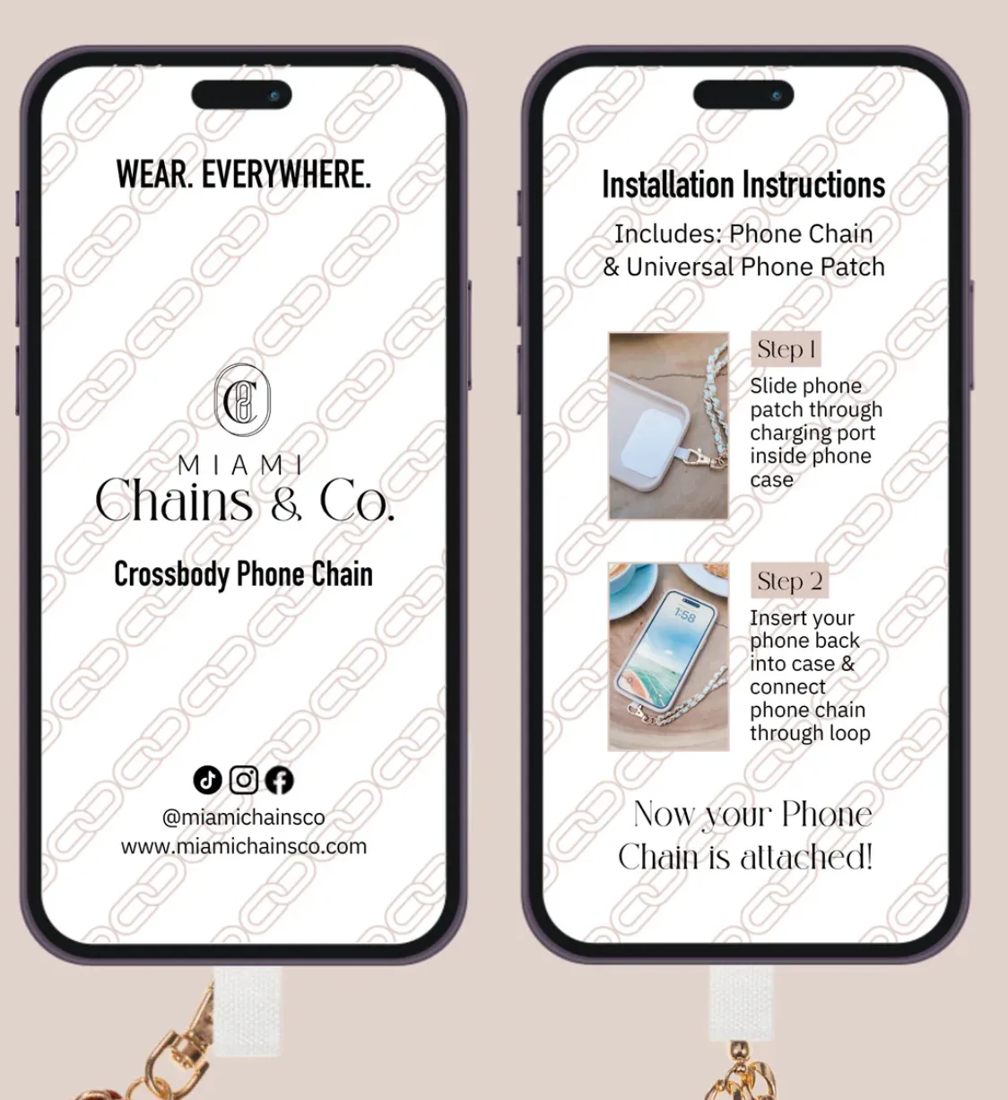 Clear as Day Crossbody Phone Chain