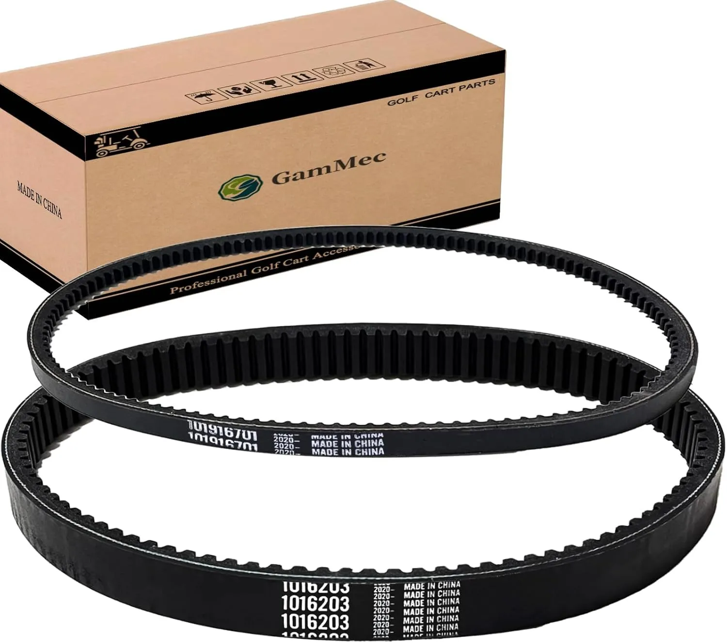 Club Car Belt Golf cart Club Car DS & Precedent Clutch Drive Belt and Starter Generator Belt Kit, for Club Car DS 1997-up, Club Car Precedent 2004-up, Replace OEM # 101916701, 1016203