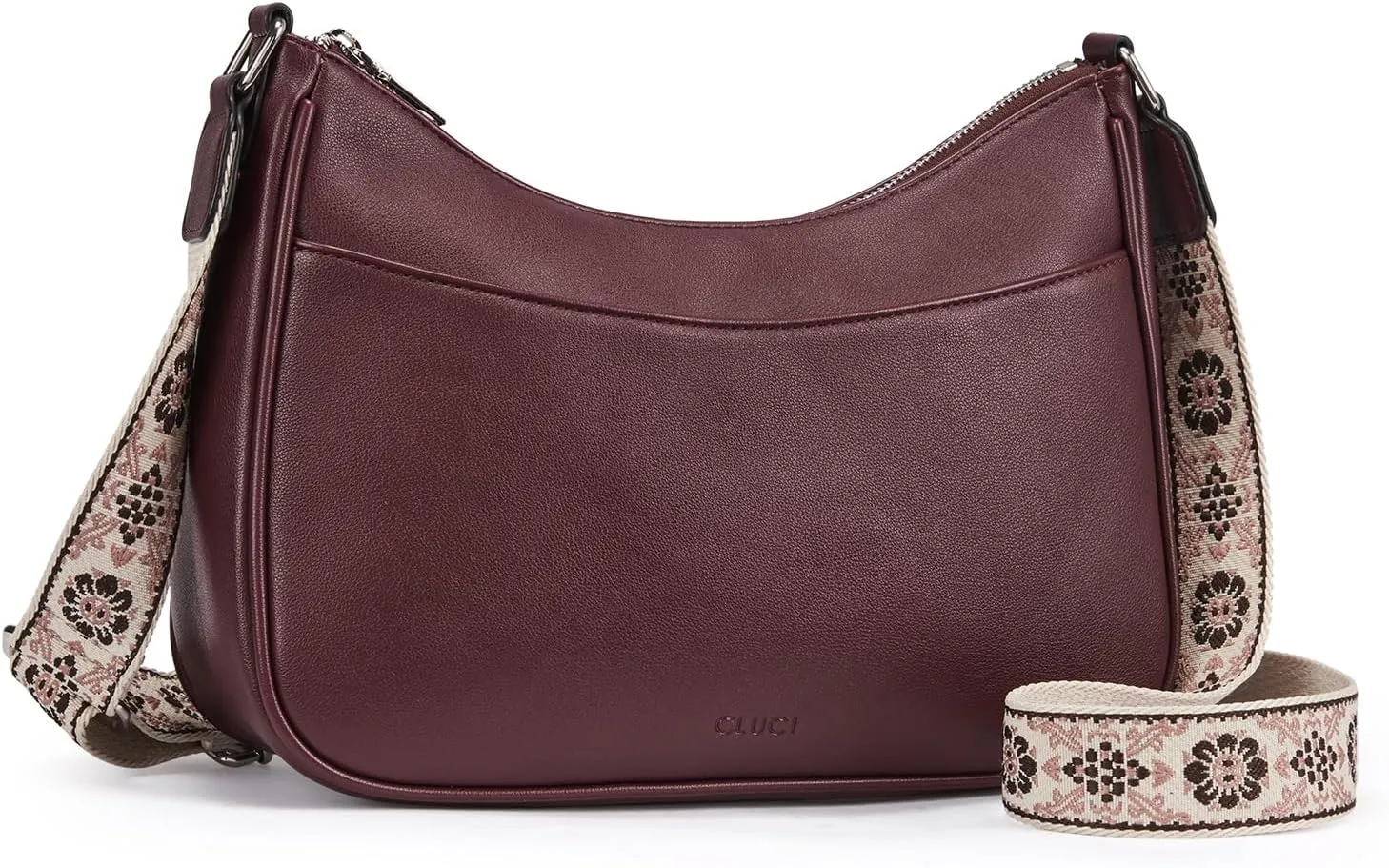 CLUCI Crossbody Bags for Women, Vegan Leather Shoulder Handbags, Purses for Women with Adjustable Wide Strap