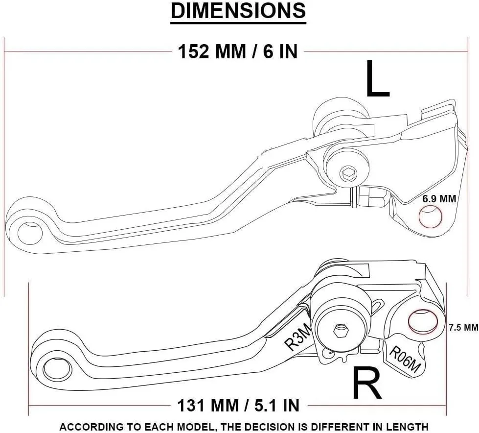 Clutch Brake Lever Set for KLX450R0 for KLX-450R0 for KLX-450 R0 for KLX 450R0 for KLX 450 R0 2008-2015 Motorcycle Pivot Brake Clutch Levers Grip Brake Clutch Lever(Black)
